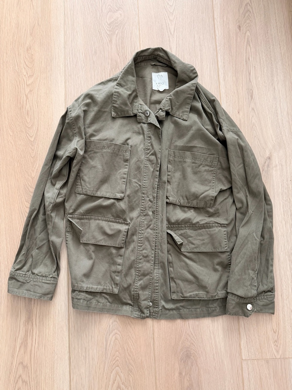 Full Tilt Olive Green Utility Jacket